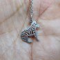 Handcraft Sterling Silver Zebra Charm,Zebra Charm,Bracelet Charm,Silver Zebra Charm
