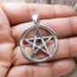 925 Sterling Silve Pendant, 28mm Silver Pendant, Satanic Pentagram Pendant, Handmade Pendant