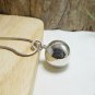 Sterling Silver Ball Charm, Ball Bell Charm, Ball Pendant, Charm Bracelet, Charm Necklace
