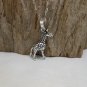 3D Silver Moving Giraffe Charm, 925 Sterling, Handmade Charm
