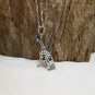 3D Silver Moving Giraffe Charm, 925 Sterling, Handmade Charm