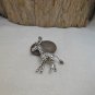 3D Silver Moving Giraffe Charm, 925 Sterling, Handmade Charm
