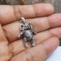 3D Movable Elephant Charm, 925 Sterling Silver, Handmade Charm, Animal Pendant, Bracelet Charm