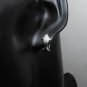 925 Sterling Silver Hoop Earrings, Handmade Earrings, Jumping Dolphin Earrings