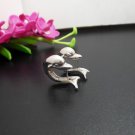 925 Sterling Silver Hug Earrings, Dolphin Earrings, Huggie Earrings