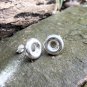 12.5mm Sterling Silver Donut Earrings, Handmade Earrings