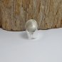 Silver Saddle Ring Wide 24mm, Unisex Plain Adjustable Ring