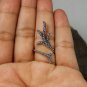 925 Sterling Silver Adjustable Leaf Texture Ring