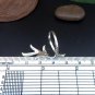 925 Sterling Silver Adjustable Leaf Texture Ring