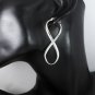 925 Sterling Silver Infinity Hoop Earrings, Silver Valentine Earrings