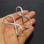 925 Sterling Silver Infinity Hoop Earrings, Silver Valentine Earrings
