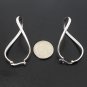 925 Sterling Silver Infinity Hoop Earrings, Silver Valentine Earrings