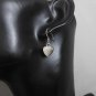 3D Silver Heart Drop Earrings, Valentine’s Earrings, Handmade Silver Jewelry Gifts
