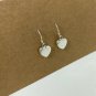 3D Silver Heart Drop Earrings, Valentine’s Earrings, Handmade Silver Jewelry Gifts