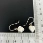 3D Silver Heart Drop Earrings, Valentine’s Earrings, Handmade Silver Jewelry Gifts