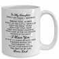 Great Dad To My Daughter Tea Cup, Meaningful Gift Mug from Father Papa Daddy