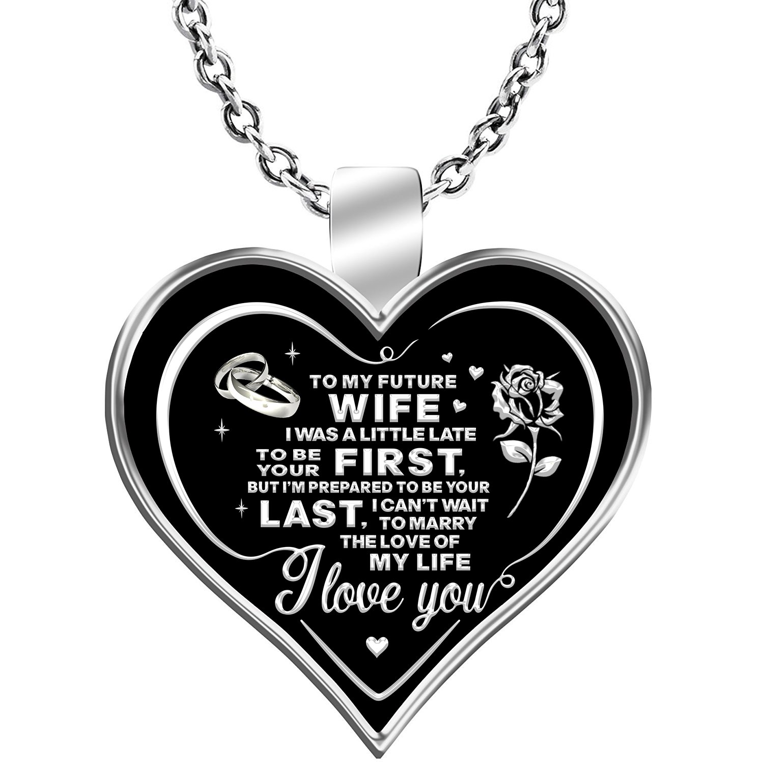 My Future Wife, Perfect Silver Necklace For Valentine's Day, Your Lovers, Bride