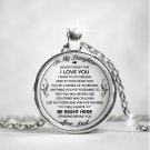 To My Daughter - Love, Dad Necklaces, Daughter's Gift from Father Mama Papa Mom