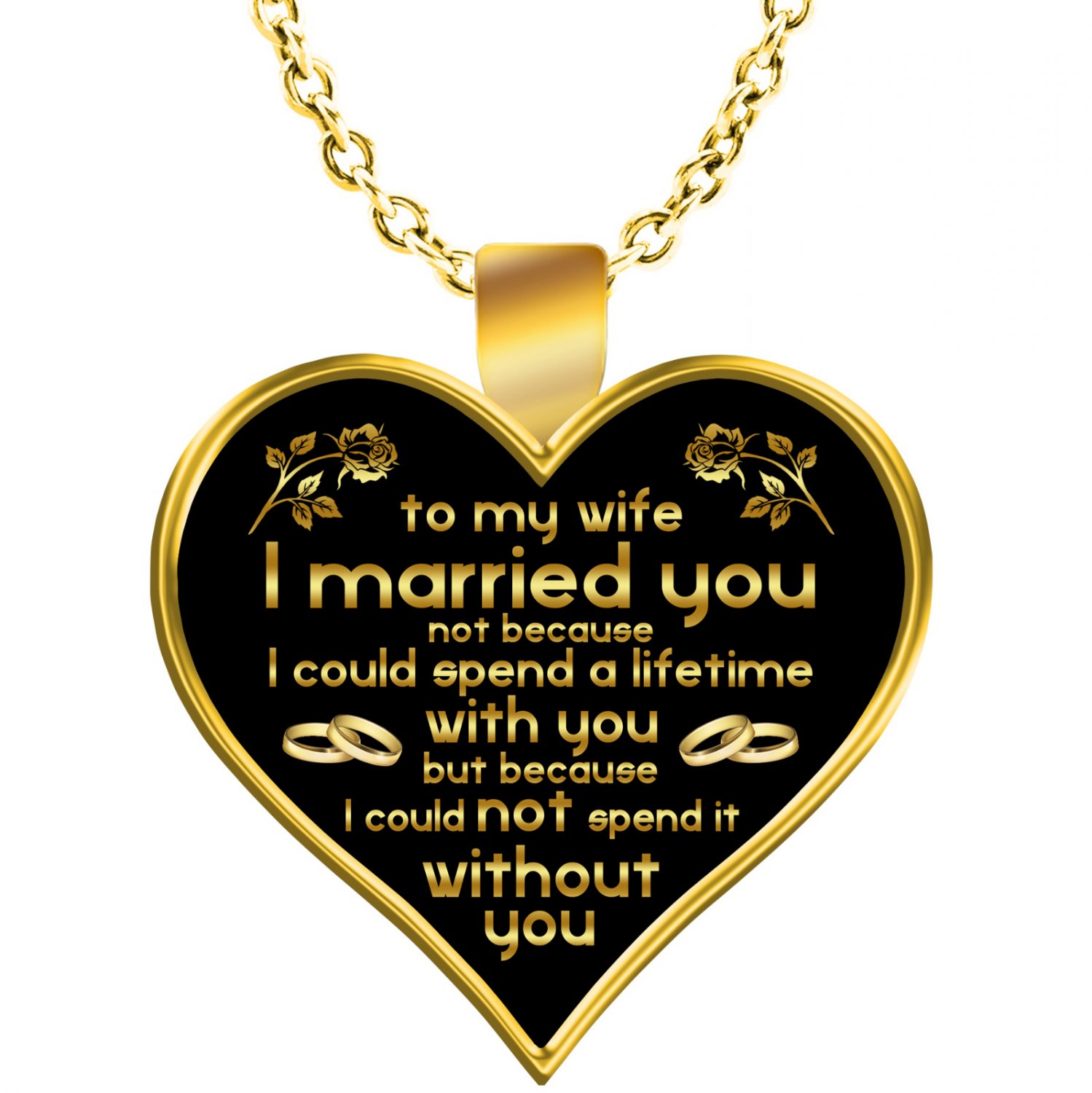 I Could Not Spend A Lifetime Without You Necklace Great Gift For Valentine's Day
