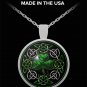 Sterling Silver Good Luck Irish Celtic Knot Round Pendant Necklaces