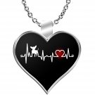 Heartbeat Chihuahua Love Necklace For Mom Aunt Sister Grandma, Pet Lover Gifts