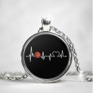 Basketball Heartbeat Necklace - Sports Lovers Gift for Birthday, Special Events