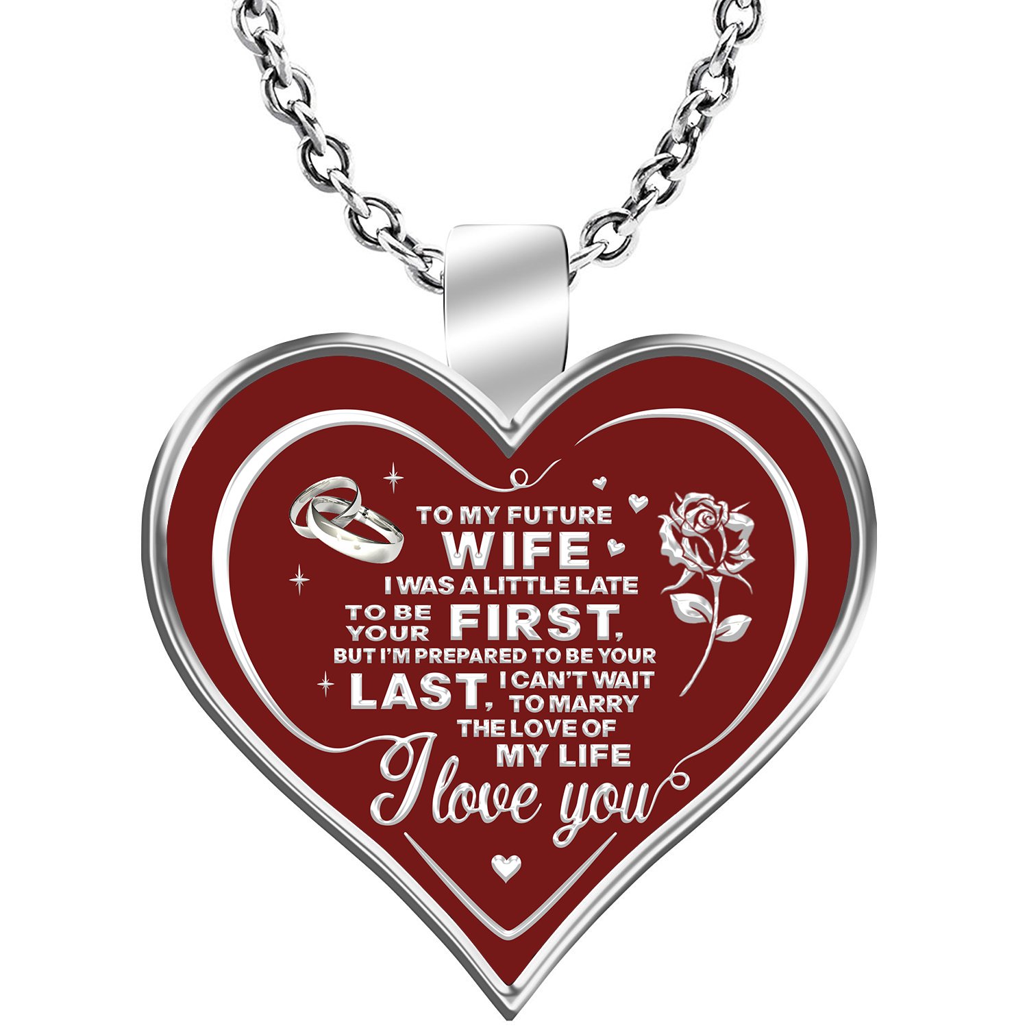 My Future Wife - Perfect Silver Necklace For Valentine's Day, Your Lovers, Bride