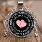 To My Precious Daughter Gift Necklace - I Love You Jewelry Round Pendant Present
