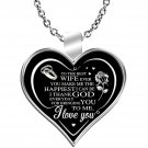 Valentine Day Gift Ideas, Wife's Birthday Silver Necklace, Husband Love Gifts
