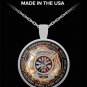 Firefighter Mom Jewelry Round Pendant Necklaces, Fireman Birthday Love Presents