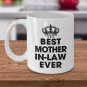 Mother Father's Day Mugs, Best Mother in Law Ever Cup From Daughter Son in law