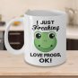 I Just Freaking Love Frogs Funny Coffee Mug Print, Present for Farmer, Pet Lover