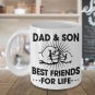 Proud Dad and Son - Best Friends for Life Coffee Mug - Birthday, Father's Day