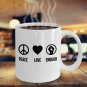 Great Gift Idea - Peace Love Enough Political Stop Gun Violence Coffee Mug Print