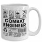 Nerd Geek Gift Coffee Mug for Combat Engineer Mechanic Technician Engineering