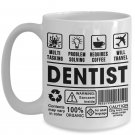 Dental Gift Both Side Print Mug for Teeth Hygienist Pediatric Doctor Nurse