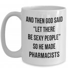 Coffee Mug for Pharmacist, Large Cozy Novelty C-Shape Handle Druggist Tea Cup