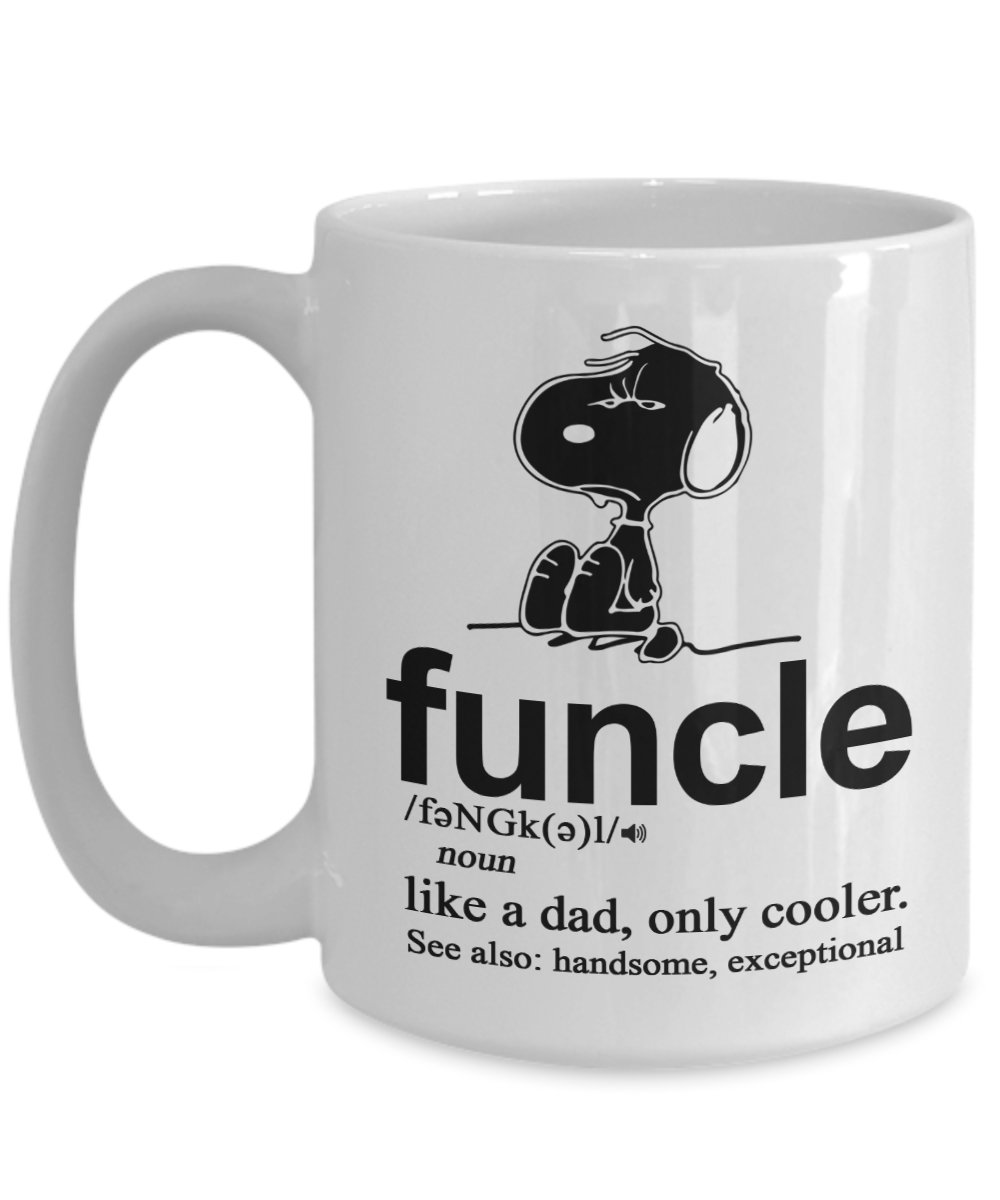 Father's Day Gift Coffee Mug - Funny Tea Cup For Uncle Dad's Brother, Nerd Geek