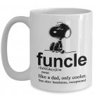 Father's Day Gift Coffee Mug - Funny Tea Cup For Uncle Dad's Brother, Nerd Geek