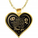 Valentine Day Gift Idea, Wife's Birthday Heart Shape Necklace, Husband Love Gift