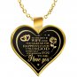 Valentine Day Gift Idea, Wife's Birthday Heart Shape Necklace, Husband Love Gift