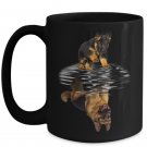 German Shepherd Dog Lover Novelty C-shape Handle 15 oz Mug - Great Birthday Gift for Dad Mom Grandpa
