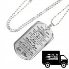 Great Mother To Son Luxury Gift Dog Tags From Mom Mommy Mama Birthday Presents