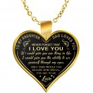 Gift For Daughter From Dad Daddy Father - Never Forget That I Love You Necklaces