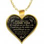 Gift For Daughter From Dad Daddy Father - Never Forget That I Love You Necklaces