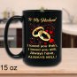 Valentines Day To My Husband Gift - Novelty Black Coffee Mug For Lover Boyfriend