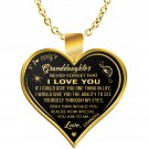 Great Grandpa To Granddaughter Gifts - I Love You Jewelry Heart Pendant Presents