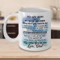 Gift to My Son - Love Dad Novelty Tea Cups Print - Best for Birthday Anniversary