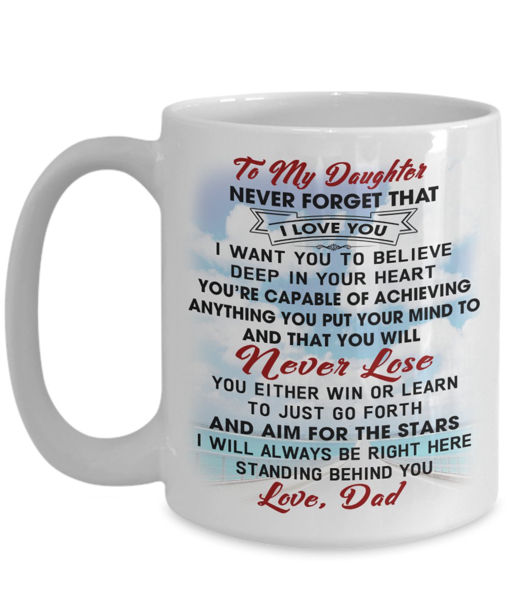 Great Gift Ideas Daddy To Daughter Coffee Mugs - Best for Birthday Anniversary