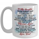 Great Gift Ideas Daddy To Daughter Coffee Mugs - Best for Birthday Anniversary